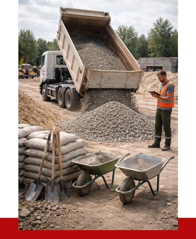 Доставка нерудных материалов в Лыткарине от 1229 руб. | ПРОНЕРУДЛтк