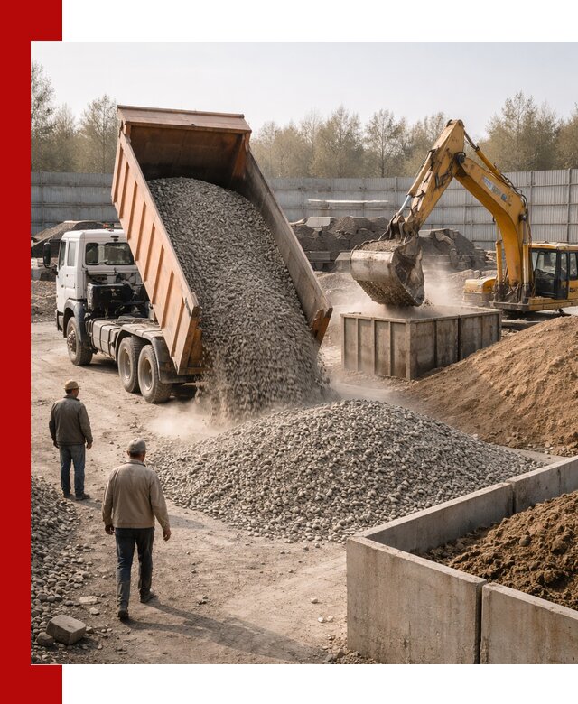 Доставка нерудных материалов с погрузкой и разгрузкой в Лыткарине