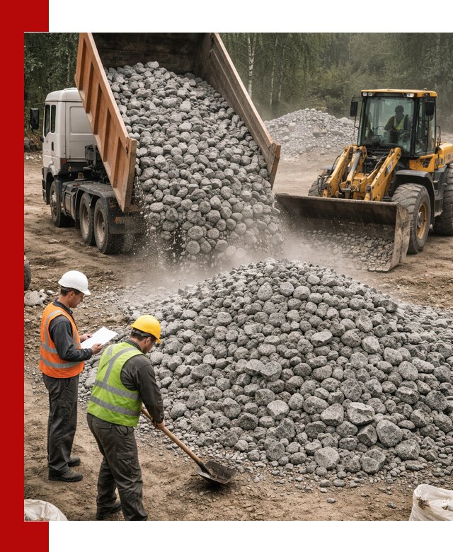 Гранитный щебень фракция 70-150 доставка в Лыткарине