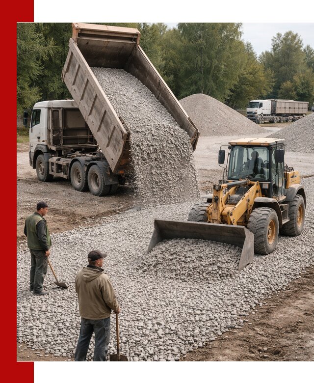 Купить гравийный щебень фракция 20-40 в Лыткарине с доставкой