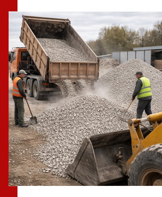 Доломитовый щебень фракции 5-20 с доставкой в Лыткарине