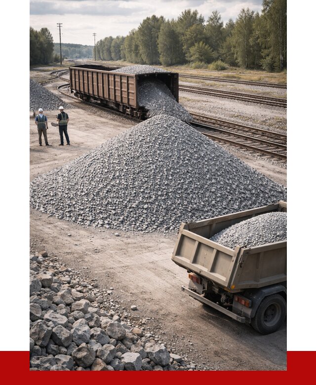 Железнодорожный щебень 20-60 в Лыткарине от 1741 р. | ПРОНЕРУДЛтк
