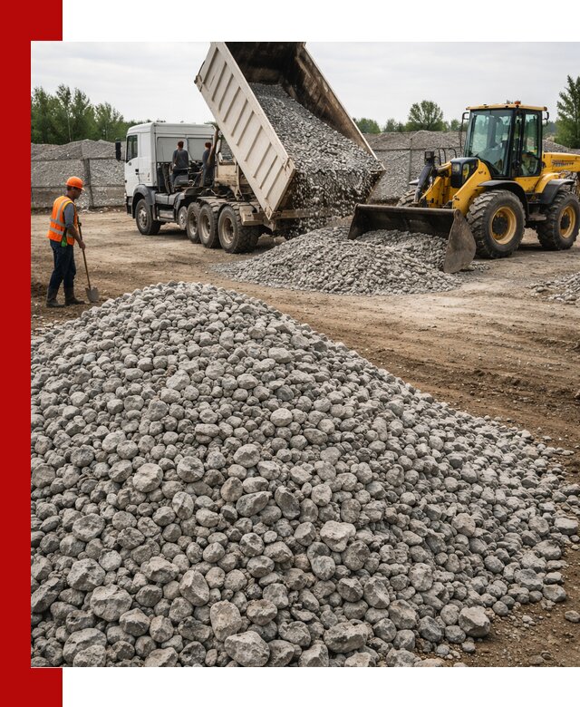 Доставка бетонного щебня фракции 40-70 в Лыткарине