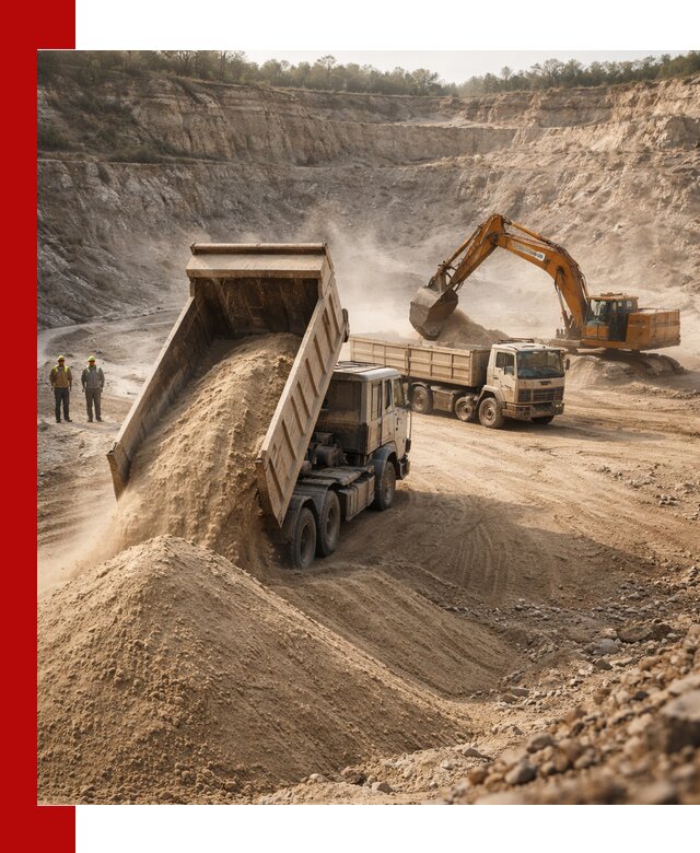 Карьерный песок навалом с доставкой в Лыткарине