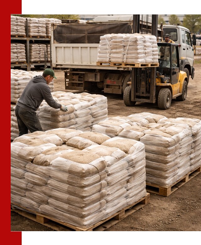 Карьерный песок в мешках с доставкой в Лыткарине