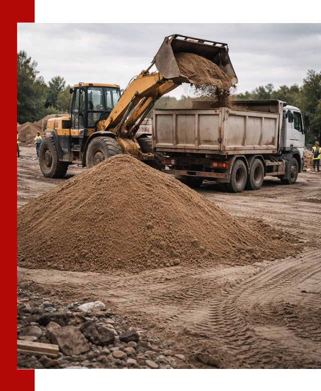 Доставка речного песка навалом в Лыткарине быстро и выгодно