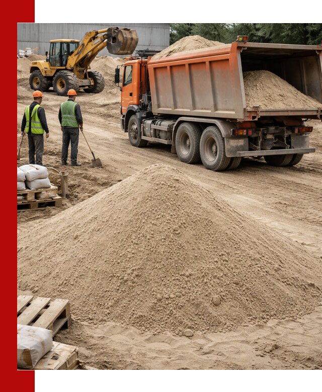 Доставка и продажа мытого речного песка в Лыткарине
