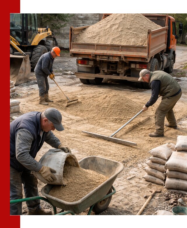 Поставка песка для стяжки в Лыткарине с быстрой доставкой