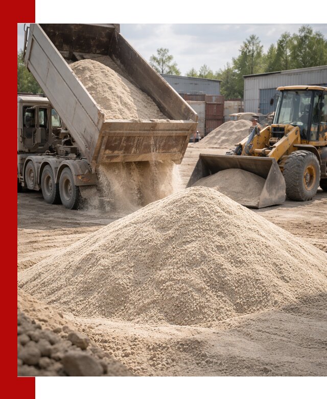 Кварцевый песок с доставкой в Лыткарине для строительных работ