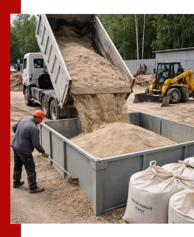 Кварцевый песок для фильтра в Лыткарине — доставка и качество