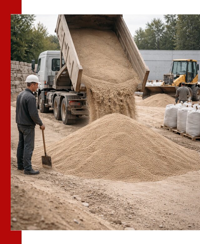 Кварцевый песок фракция 0–3 мм с доставкой в Лыткарине