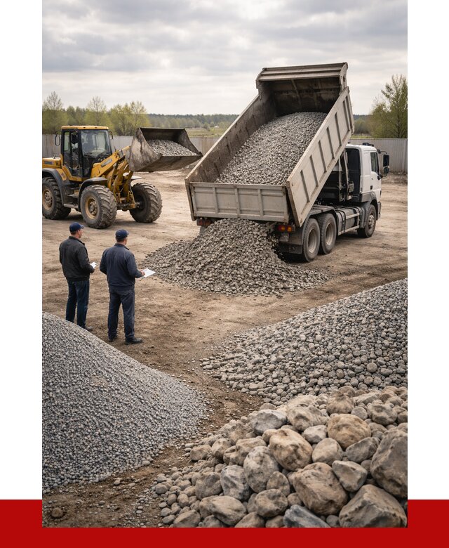 Гравий и камень с доставкой в Лыткарине от 4302 р. - ПРОНЕРУДЛтк