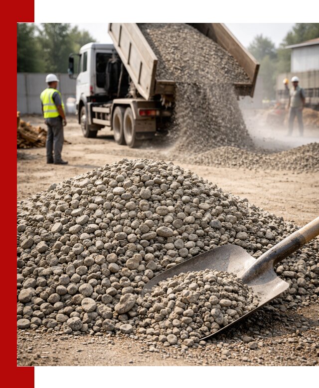 Доставка гравия фракции 20-40 в Лыткарине с самосвалами