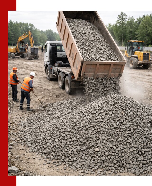 Доставка гравия фракции 40-70 в Лыткарине оптом и в розницу