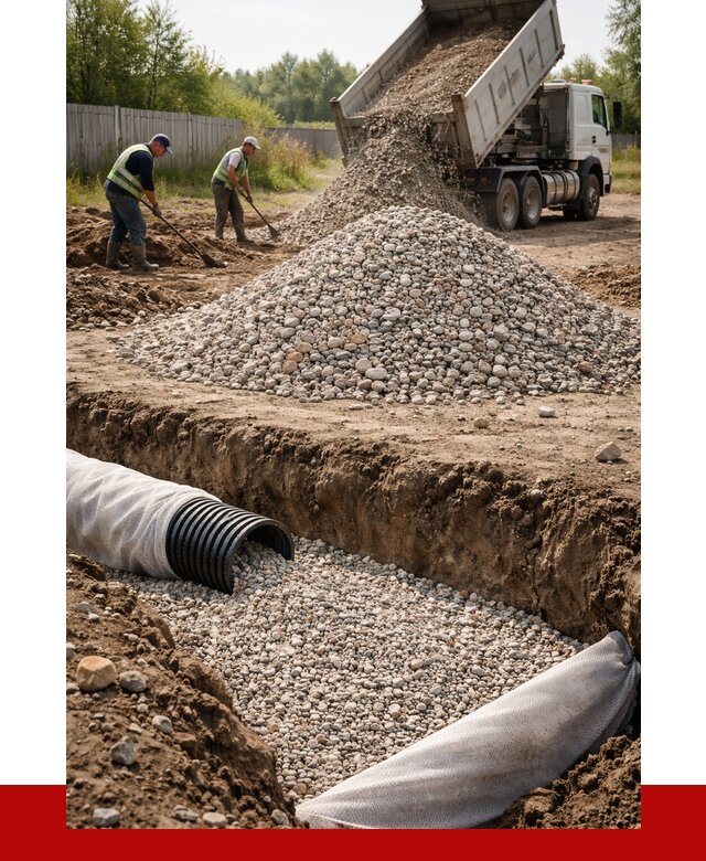 Гравий для дренажа в Лыткарине от 2253 р., доставка ПРОНЕРУДЛтк