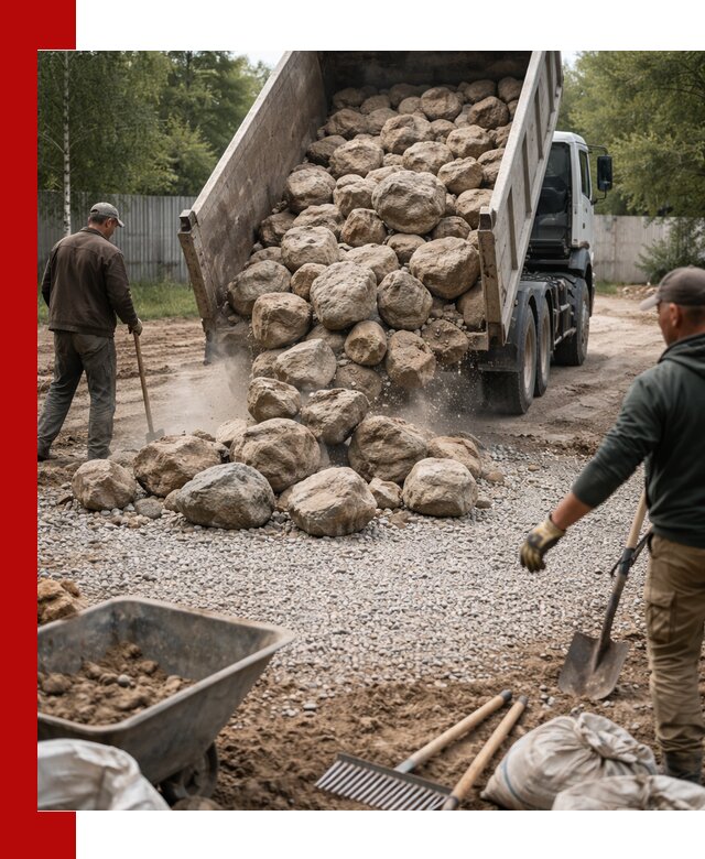 Доставка и укладка булыжника в Лыткарине