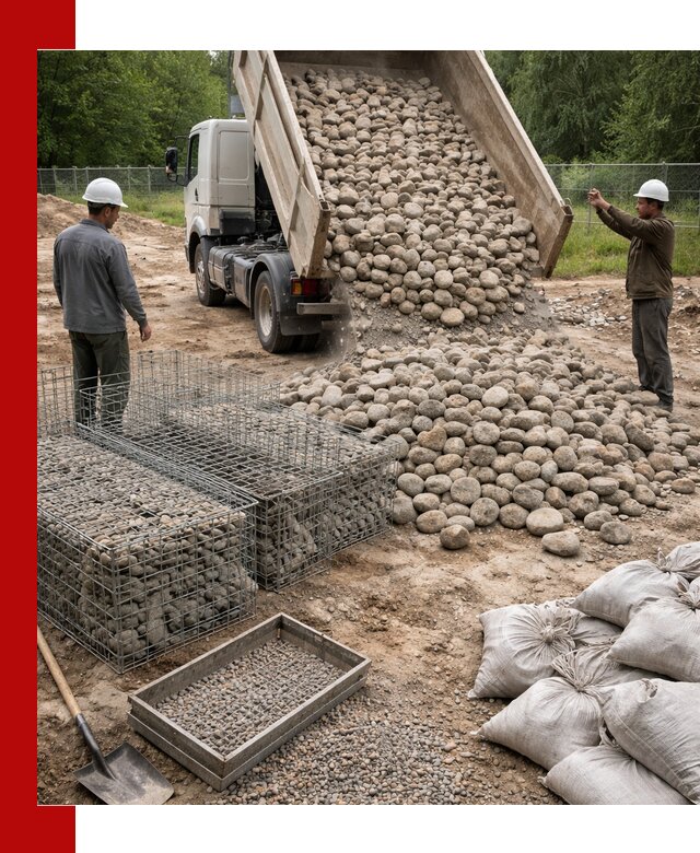 Камень для габионов фракция 70–151 в Лыткарине