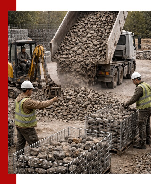 Камень для габионов фракция 100–201 в Лыткарине