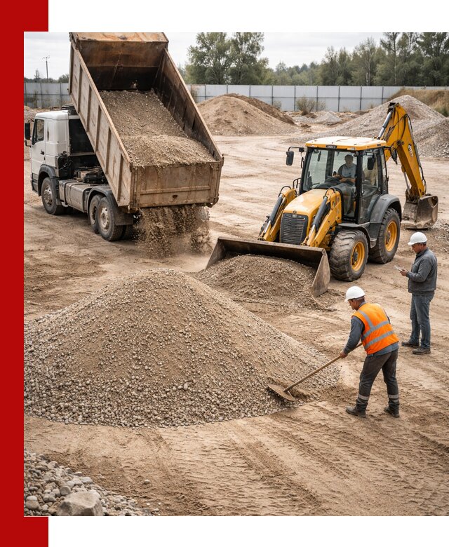 Поставка и доставка ПГС С4 в мешках и самосвалах в Лыткарине