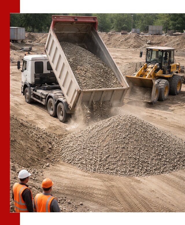 Щебень с песком (ЩГПС С2) с доставкой в Лыткарине