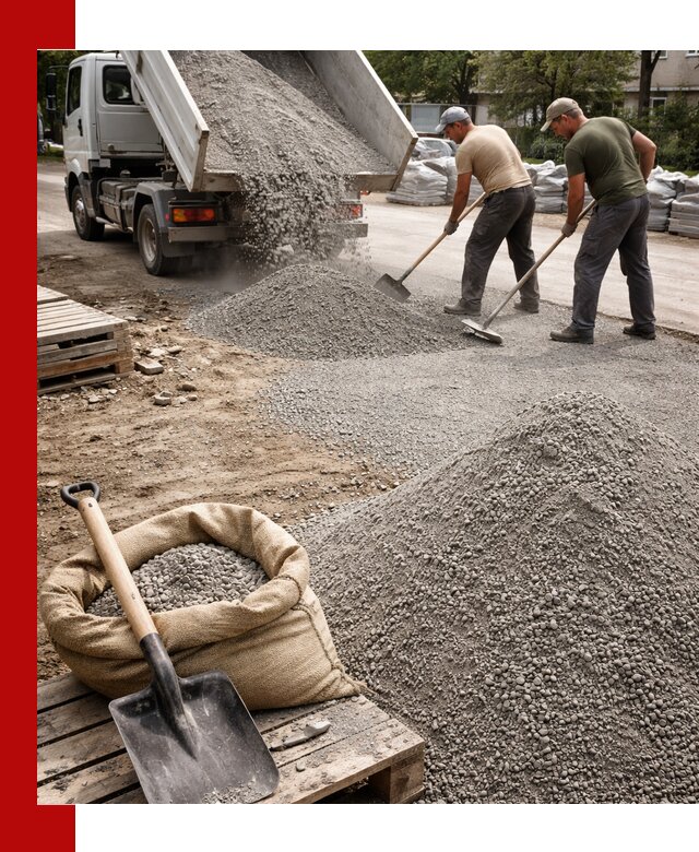 Отсев для тротуарной плитки в Лыткарине — доставка и укладка