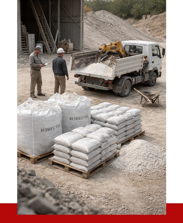 Известь строительная в Лыткарине с доставкой от 4302 р. | ПРОНЕРУДЛтк
