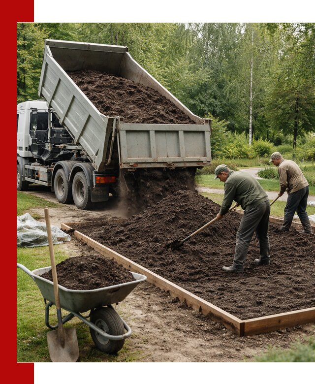 Доставка грунта для озеленения и благоустройства в Лыткарине
