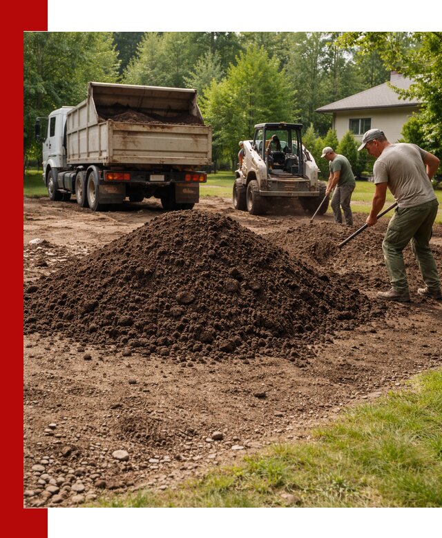 Доставка и укладка грунта для газона в Лыткарине