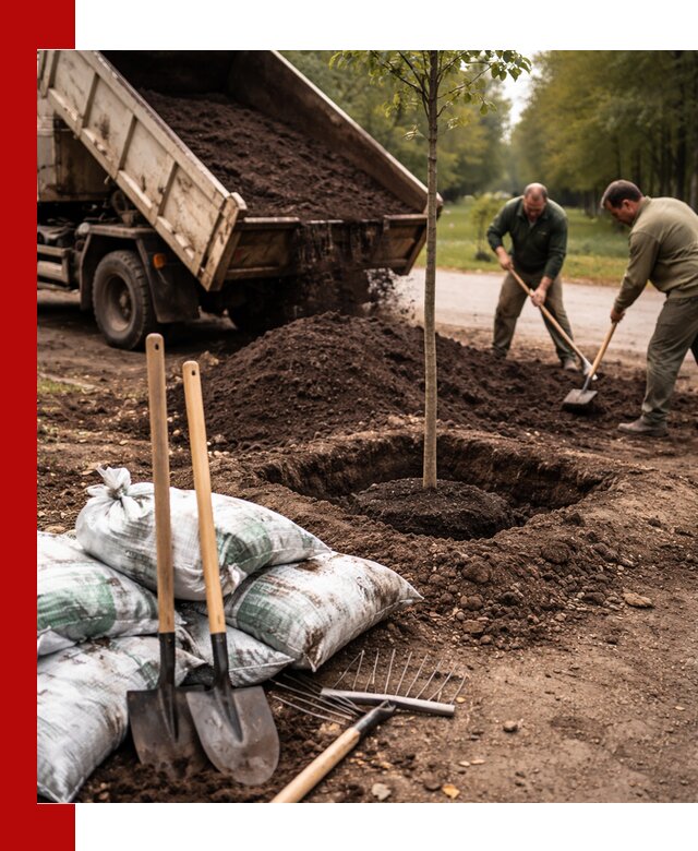 Грунт для посадки деревьев в Лыткарине — доставка и подготовка почвы