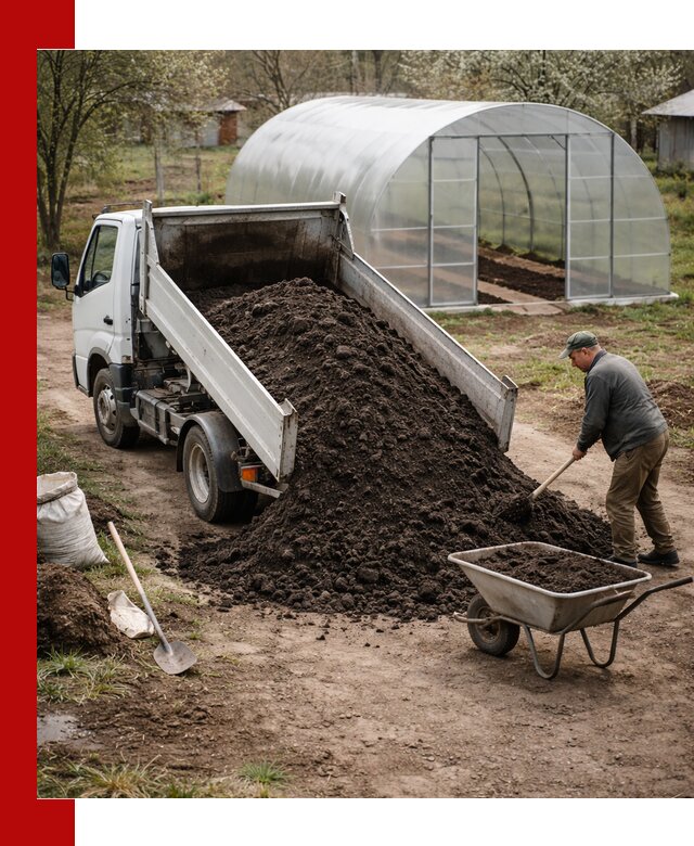 Чернозем для теплицы с доставкой в Лыткарине