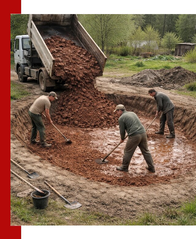 Купить качественную глину для пруда в Лыткарине