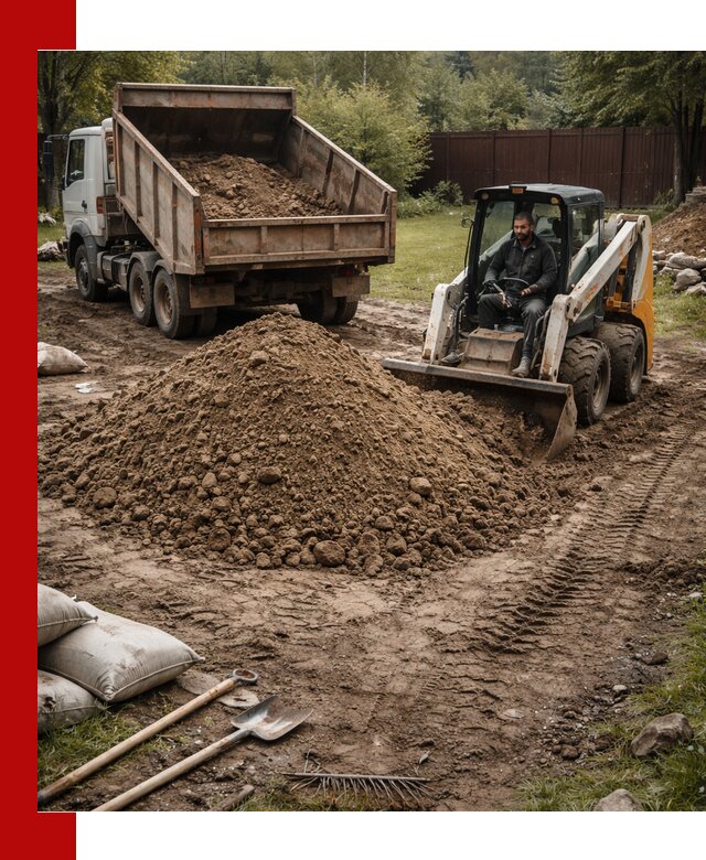 Суглинок для планировки участков в Лыткарине с доставкой и выгрузкой