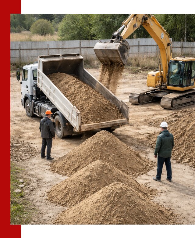 Доставка супеси вагонными и автопартиями в Лыткарине
