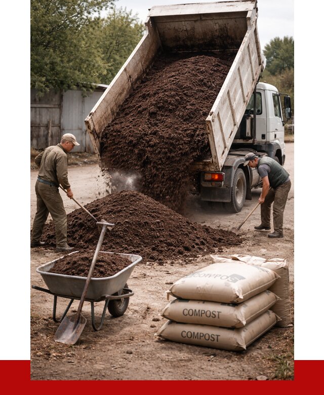 Купить компост в Лыткарине от 4302 р. за куб с доставкой | ПРОНЕРУДЛтк