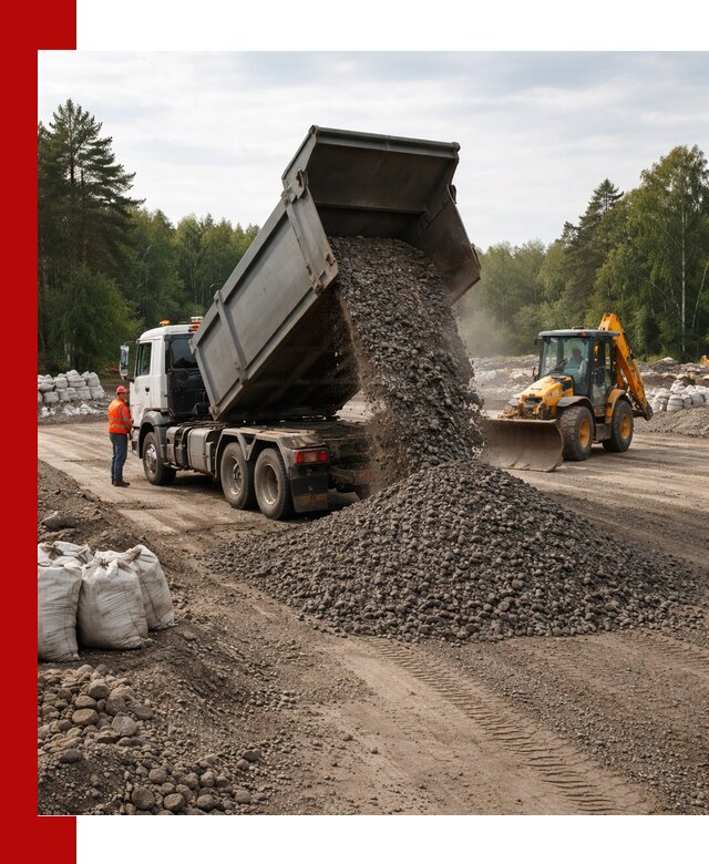 Доставка дробленого асфальта в Лыткарине для дорожных работ