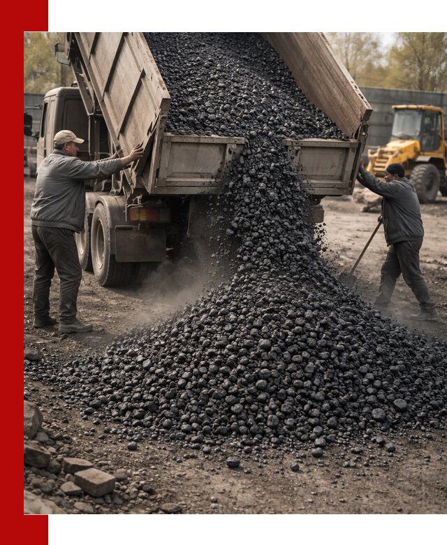 Доставка угля семечка самосвалами в Лыткарине