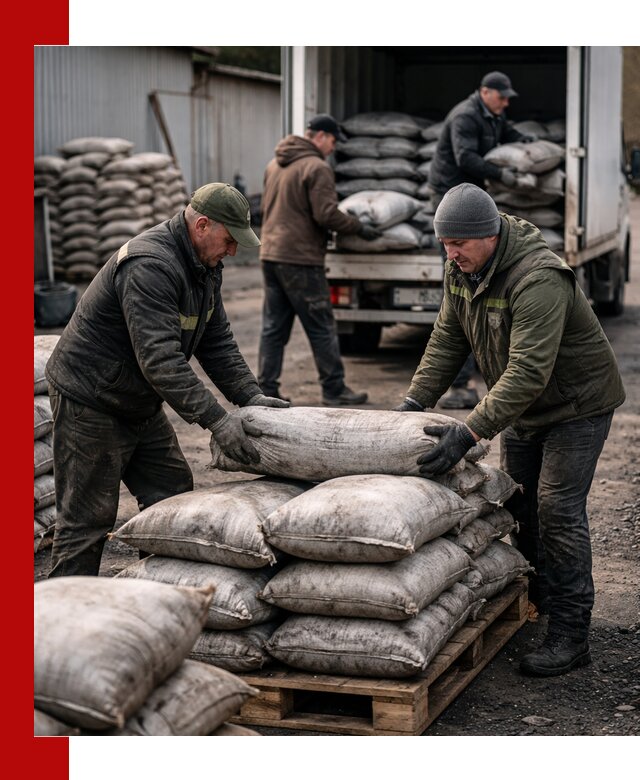 Доставка угля в мешках по выгодным ценам в Лыткарине