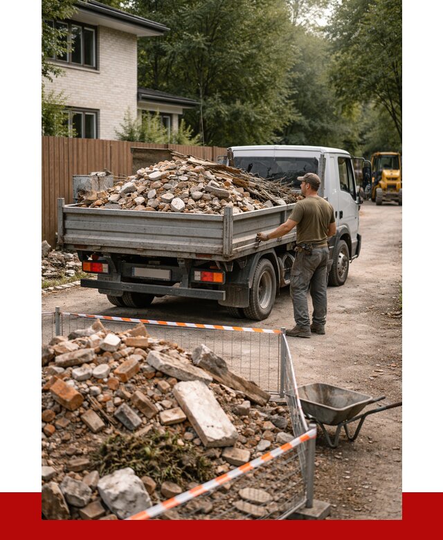 Вывоз строительного мусора с погрузкой в Лыткарине от 7682 р | ПРОНЕРУДЛтк