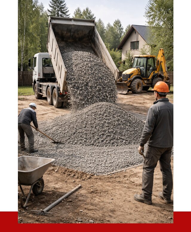 Отсыпка участка щебнем в Лыткарине от 6658 р. ПРОНЕРУДЛтк