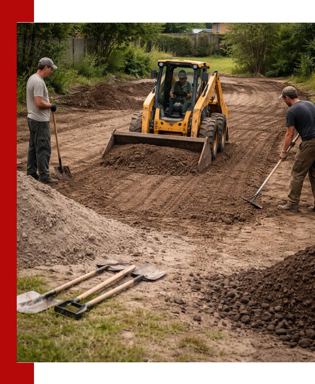 Планировка участка грунтом с вывозом и доставкой в Лыткарине