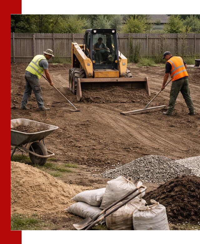 Выравнивание участка под строительство и благоустройство в Лыткарине