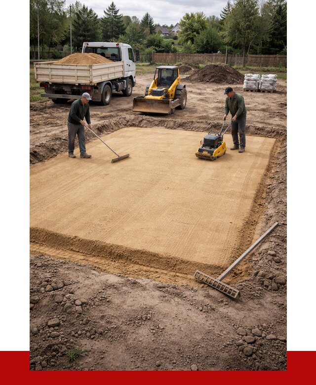 Устройство песчаной подушки в Лыткарине от 4609 р. ПРОНЕРУДЛтк