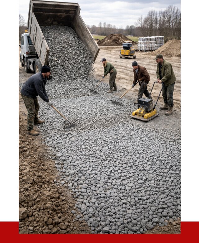 Устройство щебеночной подушки в Лыткарине от 4609 р. ПРОНЕРУДЛтк